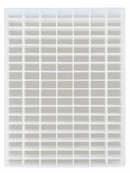 Full top view of 20mL rectangle silicone gummy mold for commercial production