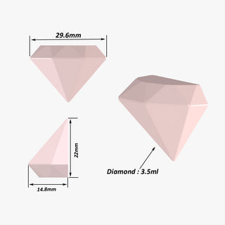 3,5 ml diamantová gumová forma