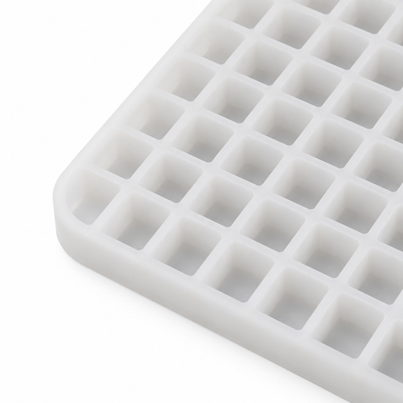 4.6mL square gummy mold with 200 cavities close-up
