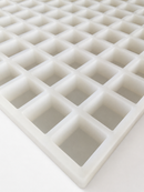 6mL silicone square gummy mold with 165 cavities angled view