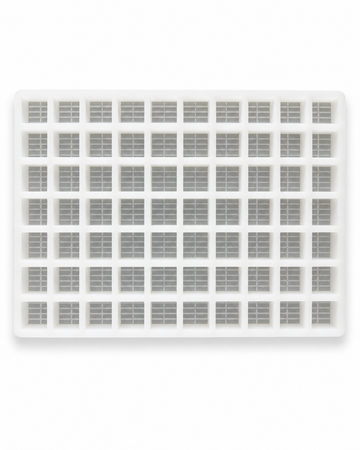 7.4mL Brick Gummy Mold - 70 Cavities - 0