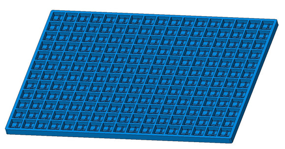 6ml cihlová gumová forma - 204 dutin