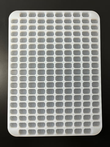 3.1ml CBD gumová forma - 186 dutin - 0