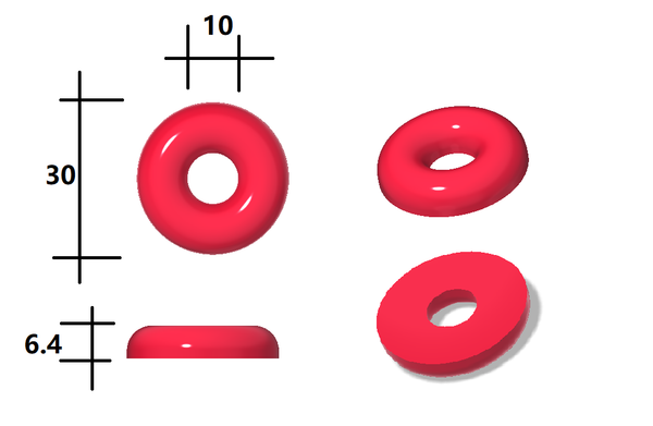3ml silikónová gumená forma na broskyňový prsteň - 108 dutín